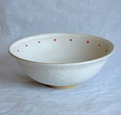 Bowl with pink dots